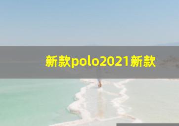 新款polo2021新款