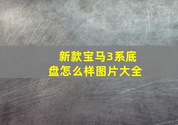 新款宝马3系底盘怎么样图片大全