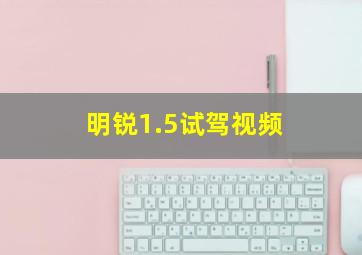 明锐1.5试驾视频