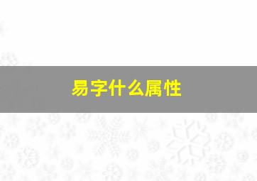 易字什么属性