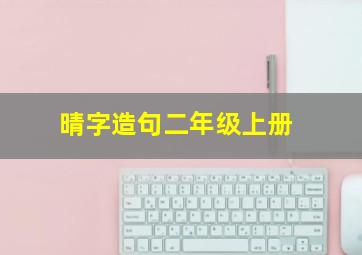 晴字造句二年级上册