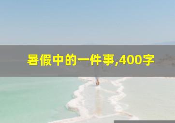 暑假中的一件事,400字