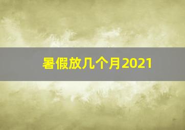 暑假放几个月2021