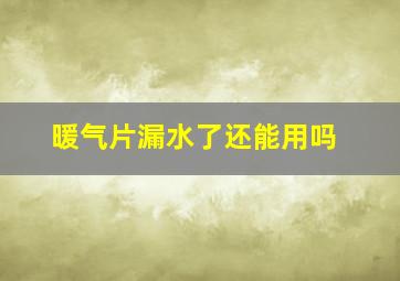 暖气片漏水了还能用吗