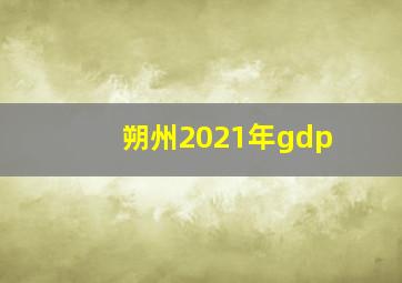 朔州2021年gdp