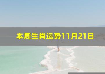 本周生肖运势11月21日