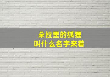 朵拉里的狐狸叫什么名字来着