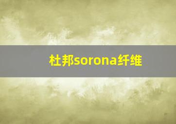 杜邦sorona纤维