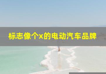 标志像个x的电动汽车品牌