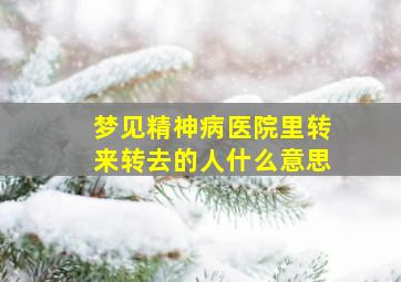 梦见精神病医院里转来转去的人什么意思