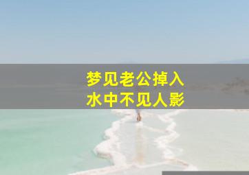 梦见老公掉入水中不见人影