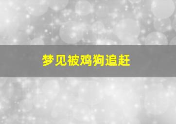 梦见被鸡狗追赶