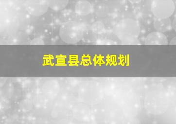 武宣县总体规划