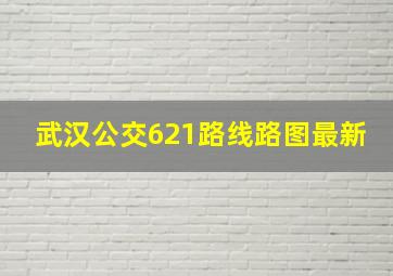 武汉公交621路线路图最新