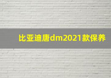 比亚迪唐dm2021款保养