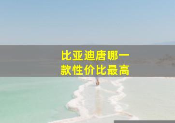 比亚迪唐哪一款性价比最高