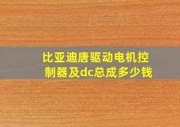 比亚迪唐驱动电机控制器及dc总成多少钱