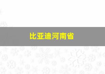 比亚迪河南省