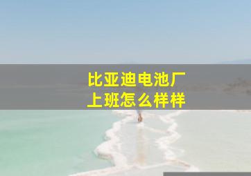 比亚迪电池厂上班怎么样样