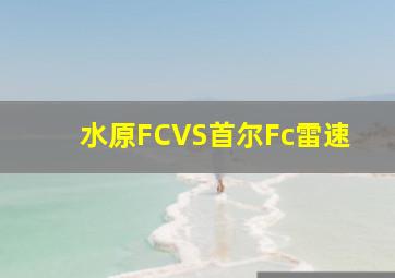 水原FCVS首尔Fc雷速