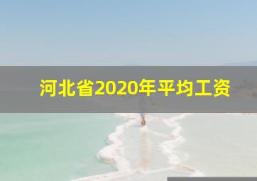 河北省2020年平均工资