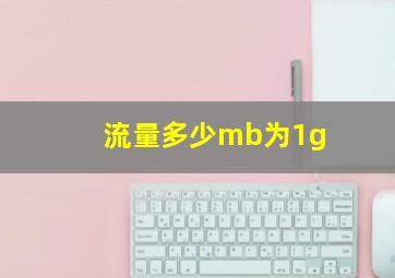 流量多少mb为1g