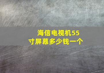 海信电视机55寸屏幕多少钱一个