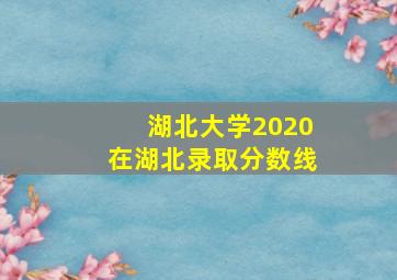 湖北大学2020在湖北录取分数线