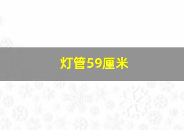 灯管59厘米