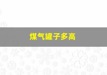 煤气罐子多高