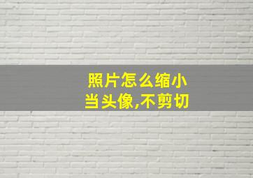 照片怎么缩小当头像,不剪切