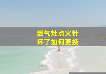 燃气灶点火针坏了如何更换