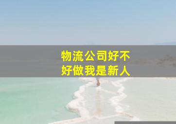 物流公司好不好做我是新人