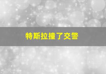 特斯拉撞了交警