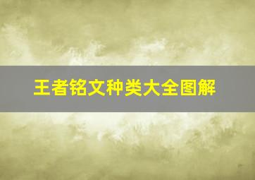 王者铭文种类大全图解