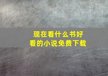 现在看什么书好看的小说免费下载