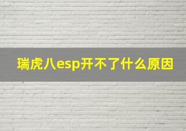 瑞虎八esp开不了什么原因