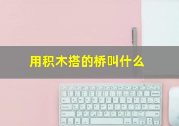 用积木搭的桥叫什么