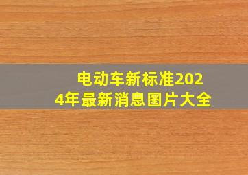 电动车新标准2024年最新消息图片大全