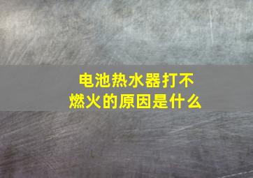 电池热水器打不燃火的原因是什么