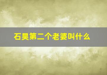 石昊第二个老婆叫什么