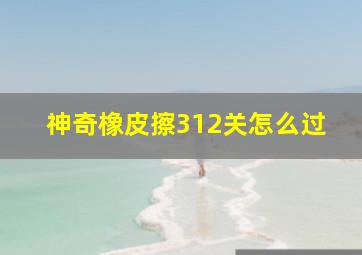 神奇橡皮擦312关怎么过