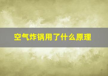 空气炸锅用了什么原理