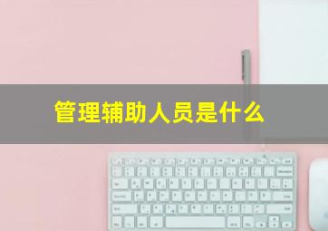 管理辅助人员是什么