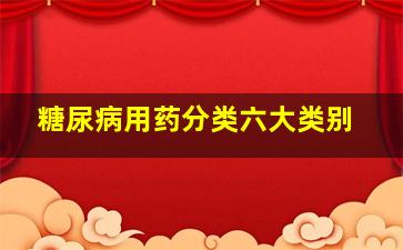 糖尿病用药分类六大类别