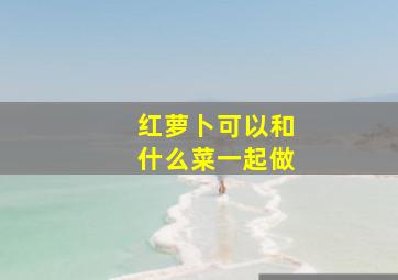 红萝卜可以和什么菜一起做