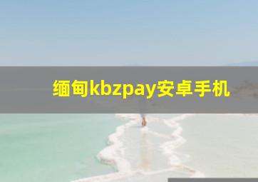 缅甸kbzpay安卓手机