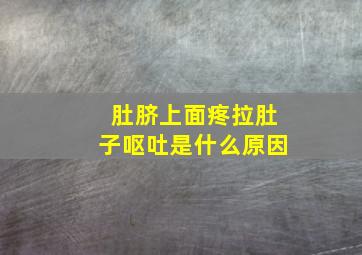 肚脐上面疼拉肚子呕吐是什么原因