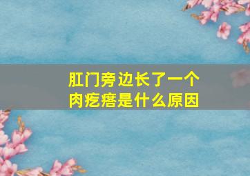 肛门旁边长了一个肉疙瘩是什么原因