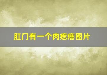 肛门有一个肉疙瘩图片